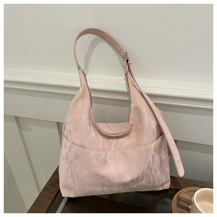 Soft Large Capacity Women's Tote Bag 2024 Summer Shoulder Underarm Commuter Bag